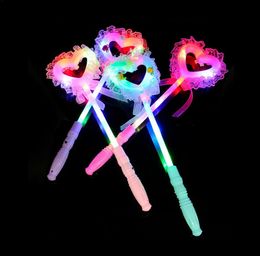 Love glitter led glow sticks children's toys cotton lollipop concert cheer props stall selling