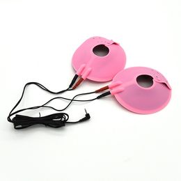 Electro Shock Sex Products Accessory Nipple Stimulator Breast Cup Pads, Electric Nipple Cup Breast Massage For Woman Erotic Toys Y18110801