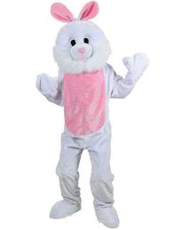 2019 Factory direct sale Plush Adult Mascot Bunny Rabbit Animal Fancy Dress Costume Jumpsuit Easter Event Easters and dog mascot