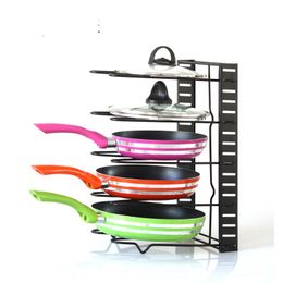 dishing tool Canada - Kitchen Organizer Pan Cutting Board Holders Dishes Storage Racks Stand Metal Shelf Drainer Sink Organizers Dry Rack Stands Home Cooking Accessories 3 5 Layer