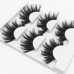 3 pairs long thick mink lashes set reusbale handmade false eyelashes extensions 9 models available DHL Free fake lashes