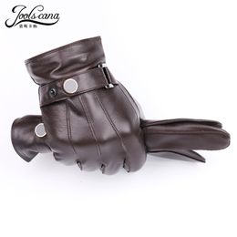 Fashion-gloves men genuine leather winter Sensory tactical gloves fashion wrist touch screen drive autumn good quality