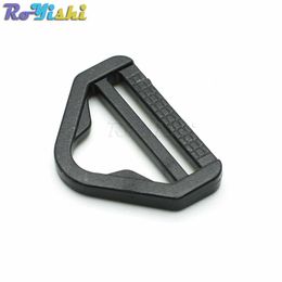 100pcs/lot 3/4" Plastic Adjuster with bar Swivel Clip D-Ring Loop Insert Buckle Backpack Straps Webbing 20mm