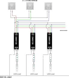 Free Shipping new2013 3 Channels 0-10V dimmer dimming 12V-24V/18A/432W LED driver pwm dimmers DM9138