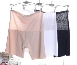 Women Soft Seamless Safety High Waist Short Ice Silk Pants Hot Sale Female Summer Under Skirt Shorts Breathable Tights A156