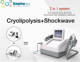 Kapha 2 in1 cryolipolysis fat burning acoustic wave treatment Electramagnetic shock wave therapy machine for sale