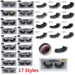 3D Mink Eyelashes Crossing Mink Lashes Hand Made Full Strip Maquiagem 17 Styles false eyelashes fake cilios naturais