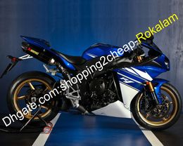 Cowling para Yamaha YZF1000 R1 2009-2011 YZF-R1 YZF 1000 R1 Road Motor Bike Fairing Kit branco azul preto (moldagem por injeção)