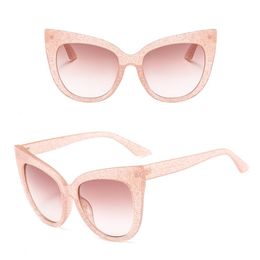 Cat Style Sunglasses Big Frame Cateye Sun Glasses Designer Fashion Show Eyewear 9 Colors Wholesale