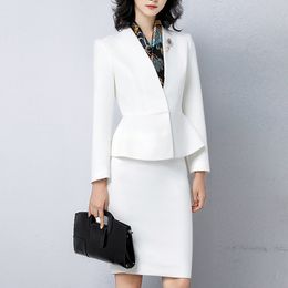 white mother of the bride suits slim fit women business suits tuxedo blazer for wedding jacketpants
