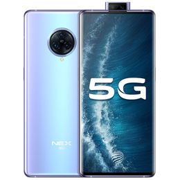 Оригинальные Vivo Nex 3S 5G LTE мобильный телефон 8 ГБ ОЗУ 256 ГБ ROM Snapdragon 865 OCTA Core Android 6.89 "Полноэкранный 64mp ID отпечатков пальцев Сотовый телефон