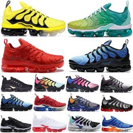 Regenbogen TN Plus Triple Schwarz Wolf Grau Herren Damen Laufschuhe Brand New Bumblebe Herren Designer Schuhe Shark Tooth Sport Sneakers Regenbogen TN Plus Triple Schwarz Wolf Grau Herren Damen Laufschuhe Brand New Bumblebe Herren Designer Schuhe Shark Tooth Sport Sneakers