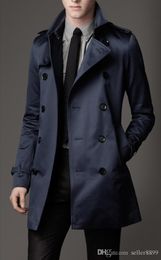 Mens Trench Coat 2017 New Fashion Designer Men Long Coat Autumn Winter Double breasted Windproof Slim Trench Men NQ815086 Mens Trench Coat 2017 New Fashion Designer Men Long Coat Autumn Winter Double breasted Windproof Slim Trench Men NQ815086