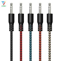 Aux Cable Speaker braid 3.5mm Jack Audio Cable For Car Headphone Jack 3.5 mm Speaker Cable For Microphone MP3 MP4