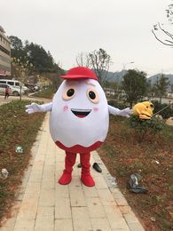 Halloween white egg Mascot Costume Top Quality Cartoon eggshell Anime theme character Christmas Carnival Party Costumes