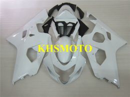 Injection Mould Fairing kit for SUZUKI GSXR600 750 K4 04 05 GSXR600 GSXR750 2004 2005 ABS Plastic White Fairings set+Gifts SG24
