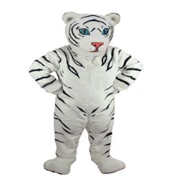 Halloween Deluxe Panthera tigris Mascot Costume Top Quality Cartoon White Tiger Anime theme character Christmas Carnival Party Costumes