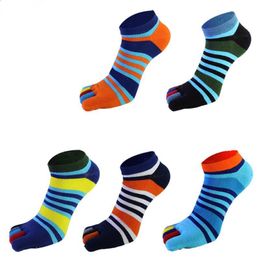 5 Pairs/lots Summer New Mens Socks Cotton Five Finger Socks Casual Toe Breathable Ankle For Men