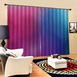 Printing Blackout 3d Window Curtain Simple atmospheric rendering color indoor shade curtains