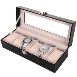 6 &10 Storage WatchGrid Casket Watch Display Box Fashion Wooden Storage Watch Case Gift Jewellery Display Holder Jewellery Organiser