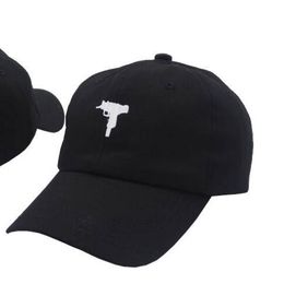 Fashion-2018 Fashion Mens Womens Classic Uzi Gun Dad Baseball Cap Snapback Hip hop Cap Hat Adjustable