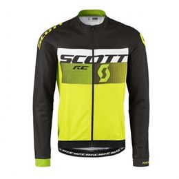 Spring/Autum SCOTT Pro team Bike Men's Cycling Long Sleeves jersey Road Racing Shirts Riding Bicycle Tops Breathable Outdoor Sports Maillot S210419127