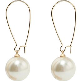 Pearl earring white ear pendant long temperament female fashion simple Jewellery earrings for women