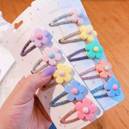 Candy Colour baby clips cute girls hair clips Flower Cartoon kids barrettes fashion designer hair accessories girls hairclips