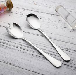 Salad Forks Fruit Utensils Stainless Steel Sporks Dessert Spoon Noodles Forks Kitchen Tableware Tools