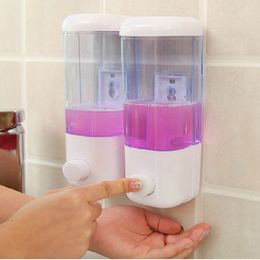 500ml 1000ML Shampoo Dispensers Wall-mounted Press Liquid Soap Dispenser Plastic Hand Washing Soap Bottle Sanitizer Dispenser Box GGA3474-6