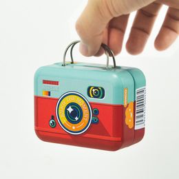 Luggage Shaped Candy Box Small Tin Vintage Handbag Suitcase Gift Boxes Party Rectangle Wedding Favours 75*35*55mm