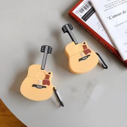 Creative fun funny electric guitar headset shell 1/2/3 generation protective sleeve Bluetooth headset silicone soft shell