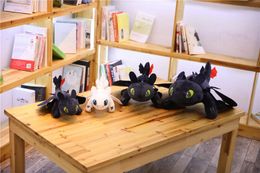 2019 35 cm, 45 cm, 60 cm dragon master animation film cartoon image plush toy white dragon toothless children gift