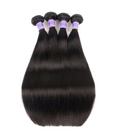 Dhgate Cuticle Aligned Virgin 3 Bundles Double Weft Remy Human Hair Weave High Quality 100g/bundles 8-28inch DHL Free