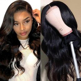 2022 new fashion hot Lace Closure Wig Human Hair Wigs Body Wave For Black Women Peruvian