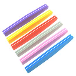 Meisha 30Pcs Double Side Nail Files Buffer 100/180 Trimmer Buffer Nail Art Tools Washable Buffing Sanding File Sponge HE0018