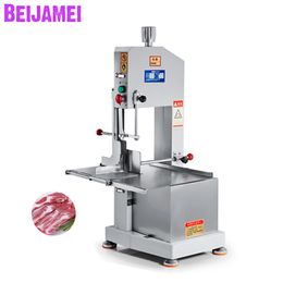 BEIJAMEI Frozen Meat Bone Cutting Machine Grinders 1500W Electric Bone Sawing Machines Commercial Meat Beef Bone Cutter