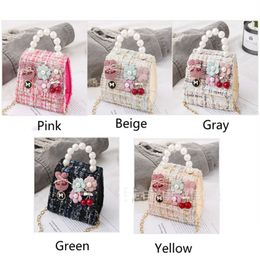 Baby HandBags Newest Kids Handbags Fashion Girls Mini Princess Coin Purses Girl Pearl fairy Handbags Casual Travel Coins Bags Chrismas Gifts