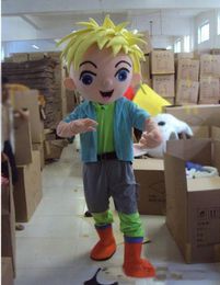 2019 High quality Mascot Costume Adult Character Costume mascot As fashion freeshipping Yellow hair boy