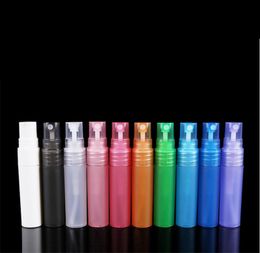 10Colors Travel Portable Perfume Bottle Spray Bottles Cosmetic Containers 5ml Perfumes Empty Atomizer Plastic Pen DHL 200