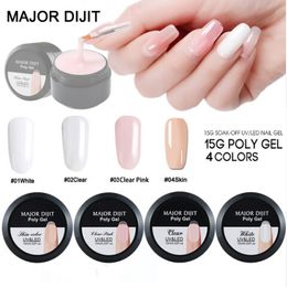 New Arrival 15ML Crystal Camouflage Colours Fibre Glass Hard Jelly Quick Building Nail Extend