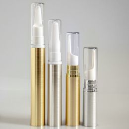 5ml/10ml gold silver eye cream vacuum flask AS plastic Airless Pump Eye cream bottle Cream emulsion bottle F3804