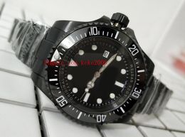 Relógios de pulso de alta qualidade 44mm Sea-dweller 116660 Cerâmica Bezel Preto PVD Caso Ásia 2813 Movimento Mecânico Automático Mens Watch Relógios