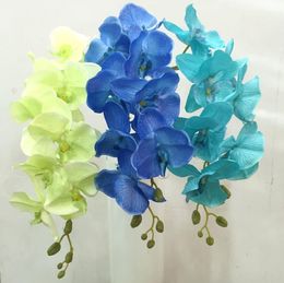 Factory Artificial flowers Phalaenopsis Butterfly Orchid Silk Flowers for Wedding party decorations the price not include vase