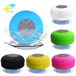 Vitog Mini Wireless Bluetooth Speaker stereo loundspeaker Portable Waterproof Handsfree For Bathroom Pool Car Beach Outdoor Shower Speakers