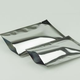 22x30cm Flat Pouches, 100pcs/lot Aluminium Mylar Bags Heat Seal, Silvery Aluminizing Foil Food package, Plating Mylar Sesame Plastic Bag