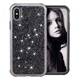 For Iphone X XR XS MAX 6 7 8 Plus Flash Slim Dual Layer The Glamor Second Generation Protection Phone Case