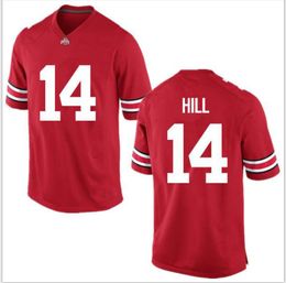 Custom Men Youth women Ohio State Buckeyes K.J. Hill Jr. #14 Football Jersey size s-5XL or custom any name or number jersey