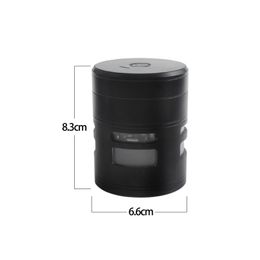Latest Portable Electric Fully Automatic Dry Herb Tobacco Grind Spice Miller Grinder Crusher Grinding Chopped For Bong Smoking Tool DHL Free