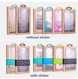 Blank Kraft Paper Packaging Box for Smart Phone Case for iPhone XS MAX 7 PLUS Packaging Packing Box for Phone Accessories with insert